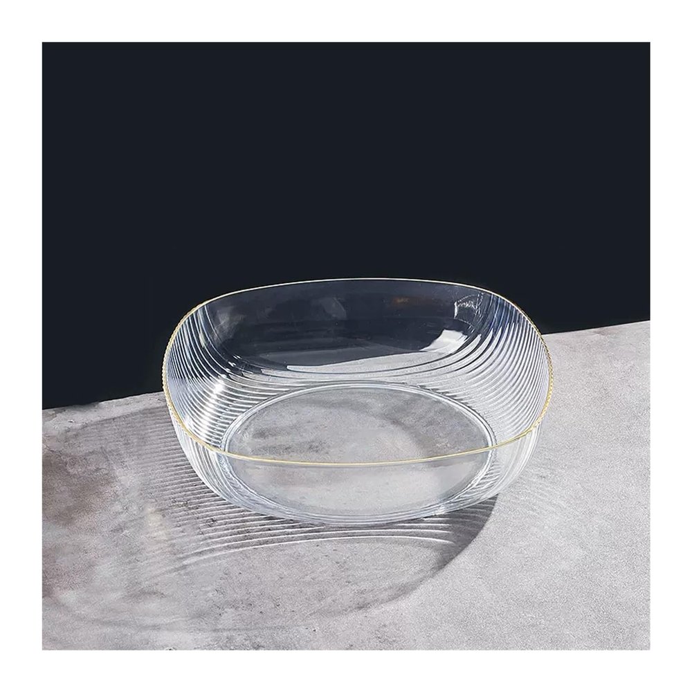 WAOCEO Fruit Bowls Fruit Tray Home Living Room Coffee Table Candy Tray Plastic Snack Tray Fruit Tray Hotel Restaurant Special Fruit Tray Fruit Basket (Color : Clear)