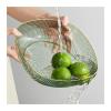 WAOCEO Fruit Bowls Fruit Tray Home Living Room Coffee Table Candy Tray Plastic Snack Tray Fruit Tray Hotel Restaurant Special Fruit Tray Fruit Basket (Color : Clear) view 4