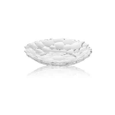 WAOCEO Fruit Bowls Light Luxury Style Fruit Plate Glass Fruit Plate Modern Home Living Room Coffee Table Dried Fruit Plate Candy Snacks Plate Fruit Basket (Color : A, Size : L)