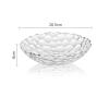 WAOCEO Fruit Bowls Light Luxury Style Fruit Plate Glass Fruit Plate Modern Home Living Room Coffee Table Dried Fruit Plate Candy Snacks Plate Fruit Basket (Color : A, Size : L) view 2