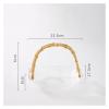 Fruit Bowls Glass Fruit Tray Living Room Home Senior Fruit Basket Afternoon Tea Snacks Coffee Table Tray with Carry Handle Fruit Tray Fruit Basket (Color : A) view 2