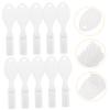 Angoily Wear-Resistant Prison Toothbrush 10pcs Small Mini Size Oral Cleaning Brush with Soft Finger Guard Short Handle for Inmate Self- Prevention view 2