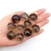 1PC Beautiful Natural Rainbow Cracked Smoky Brown Quartz Crystal Sphere Ball Crystal Natural Quartz Crystals Crystal ZFUGEDRLI view 2