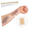 Angoily Scar Concealer Tape Waterproof 20 Pieces Deep Skin Tone Invisible Scar Cover Stickers for Body Makeup and Tattoo Cover-up view 3
