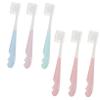 PartyKindom Boy Girl Soft Bristle Toothbrush Cartoon Design Portable Toothbrush for Boys and Girls Oral Care at Home Travel view 1
