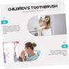 Gatuida Children Manual Toothbrush with Storage Bucket Soft Bristle Comfortable Brush Head Cartoon Panda Toothbrush for Oral Care view 4