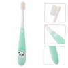 Gatuida Children's Soft Bristle Toothbrush for Ages 2-12, Panda Design Manual Oral Cleaning Brush Comfortable Soft Bristles, Green Tooth Cleaner Suitable for Kids Mouth Care view 4