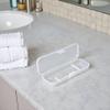White Transparent Shaving Box for Shaver Razor,Razor Protector Plastic Box Cover Container Storage for Manual Razor System, Shaving Accessories view 2