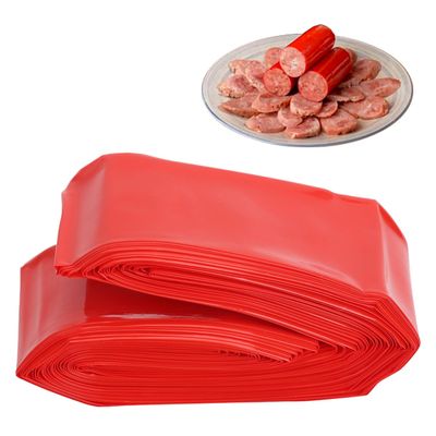Tissting Sausage Casing Inedible 20m x 45mm Plastic Sausage Case High Temperature Resistant Hot Dog Maker for Flavorous Homemade Sausages Snack Sticks Stuffer