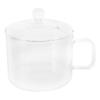 MAGICLULU Glass Soup Pot with Lid 1.35l Heat-Resistant Glass Stew Pot for Home Kitchen Cooking view 1
