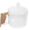 MAGICLULU Glass Soup Pot with Lid 1.35l Heat-Resistant Glass Stew Pot for Home Kitchen Cooking view 3