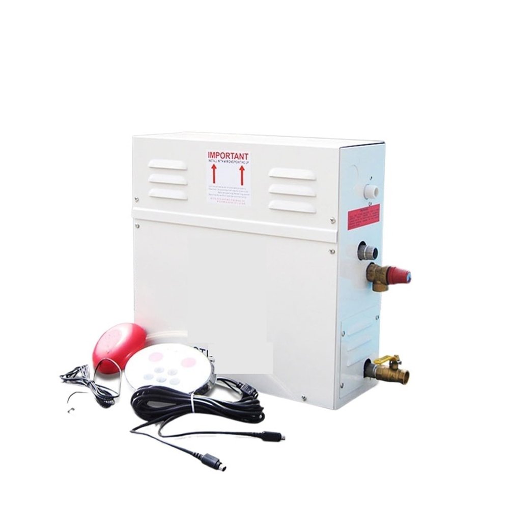 ZYJIX 3KW 4.5k Sauna Machine - Steam Shower Generator Kit With Digital Controller For Home Spa, Self-Draining System - Commercial Sauna Equipment(Color:3kw)
