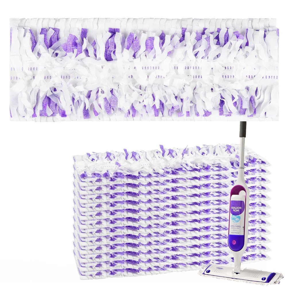 12 Pack Disposable Mop Pads for Swiffer PowerMop Multi-Surface Floor Mop, Mopping Pad Refills for Floor Cleaning