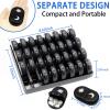 XL Monthly Pill Organizer 2 Times A Day, AM/PM One Month Pill Box 28 Day,Daily Pill Case Large 4 Week Big Compartments for Pills Vitamin Fish Oil Supplements (Black) view 2