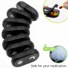 XL Monthly Pill Organizer 2 Times A Day, AM/PM One Month Pill Box 28 Day,Daily Pill Case Large 4 Week Big Compartments for Pills Vitamin Fish Oil Supplements (Black) view 4