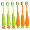 Angoily 6pcs Soft Manual Toothbrush for Boy Girl Carrot Toothbrush Boys and Girls Tooth Brush view 1