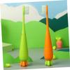 Angoily 6pcs Soft Manual Toothbrush for Boy Girl Carrot Toothbrush Boys and Girls Tooth Brush view 2