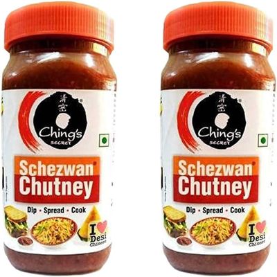 Ching's Schezwan Chutney - 1kg (Pack of 2) | Authentic Chinese Spice Kick for Culinary Adventures | Versatile Usage | Spicy Dip with Starters