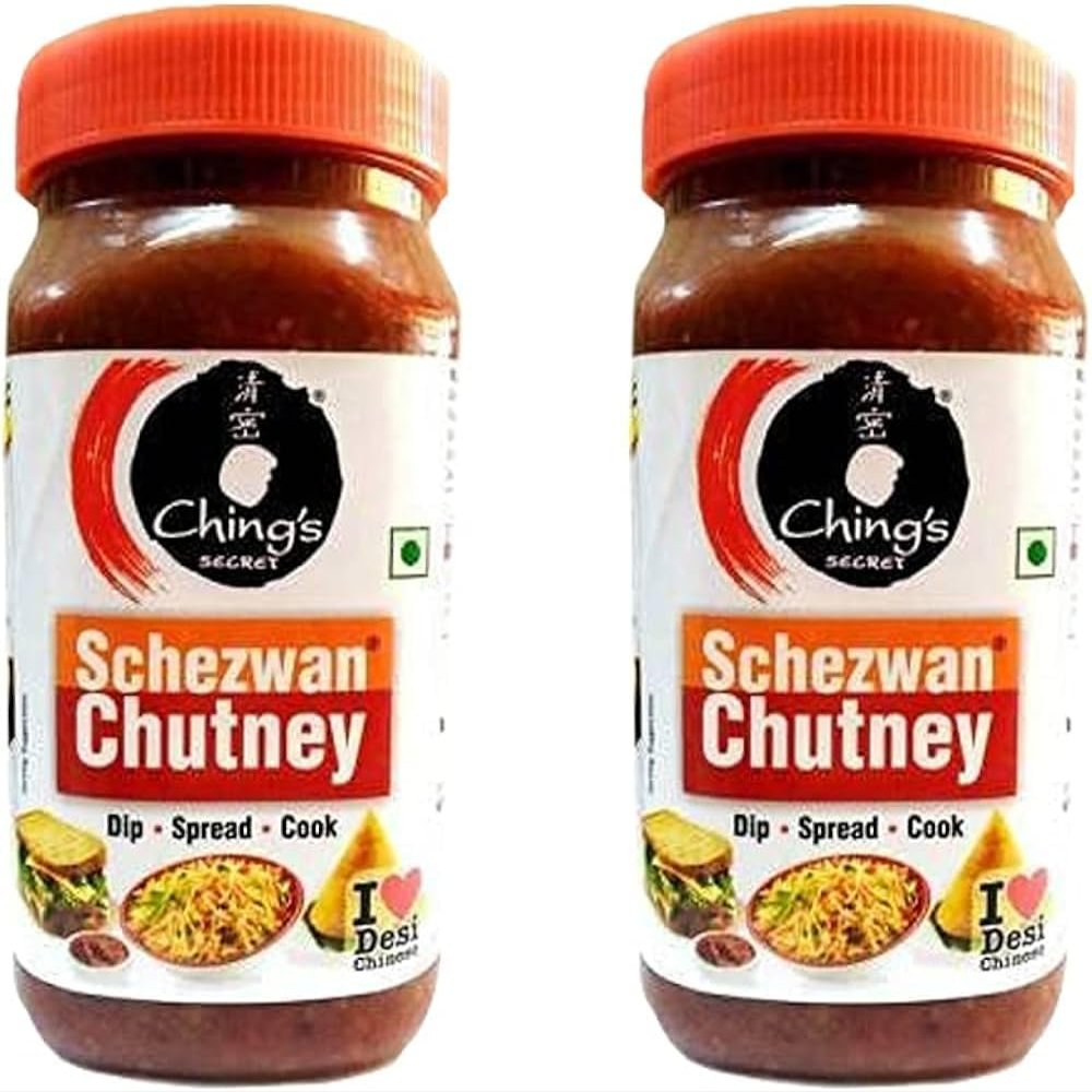 Ching's Schezwan Chutney - 1kg (Pack of 2) | Authentic Chinese Spice Kick for Culinary Adventures | Versatile Usage | Spicy Dip with Starters
