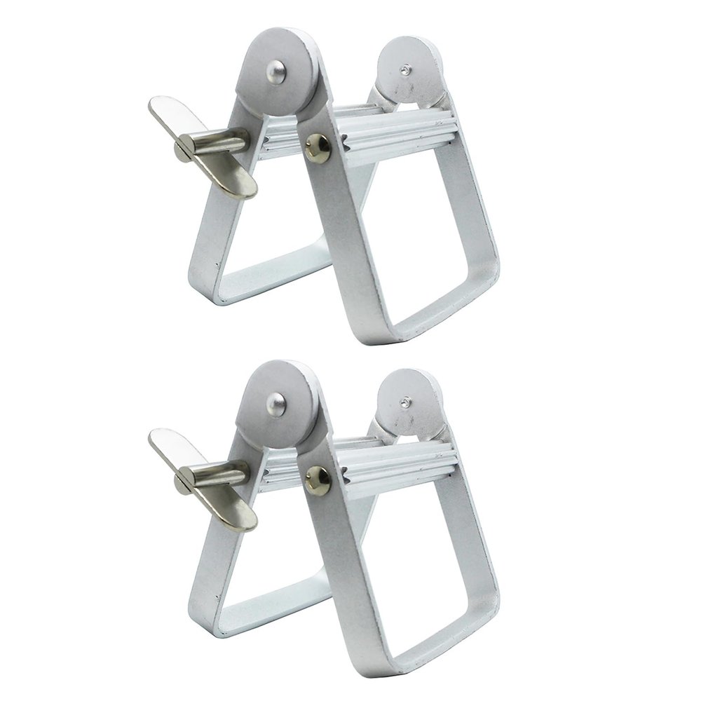 2PCS Toothpaste Squeezer, Aluminum Alloy Toothpaste Tube Squeezer Paint Tube Wringer for Toothpaste, Face Creams, Hand Creams, Shampoos, Shower Gels