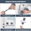 1Pcs/100 Telescoping Cobweb Duster for Cleaning,Microfiber Feather Duster with Extendable Pole,Feather Duster for Cleaning Roof,High Ceiling,Fan,Furniture,Blinds,Cobweb,Keyboard,Cars#Gray/178 ( Color view 3