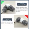 1Pcs/100 Telescoping Cobweb Duster for Cleaning,Microfiber Feather Duster with Extendable Pole,Feather Duster for Cleaning Roof,High Ceiling,Fan,Furniture,Blinds,Cobweb,Keyboard,Cars#Gray/178 ( Color view 4