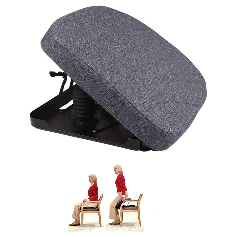 Chair Lift Portable Ergonomic Seat Assist, Automatic Lifting Chair Seat Assist Memory Foam Cushion, Helps Reduce The Strain On Painful Sore Joints for Elderly