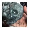 home decoration 1pc Natural Hand Carved Labradorite Quartz Skulls 300-400g for Reiki view 3