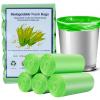 100 Organic Waste Bags 30 L, Bin Liners for Compost Containers, 5 Rolls, 100 Pieces, Kitchen Food Bin Bags, Biodegradable Bags, Organic Waste Bags for Kitchen view 1