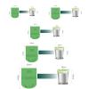 100 Organic Waste Bags 30 L, Bin Liners for Compost Containers, 5 Rolls, 100 Pieces, Kitchen Food Bin Bags, Biodegradable Bags, Organic Waste Bags for Kitchen view 4