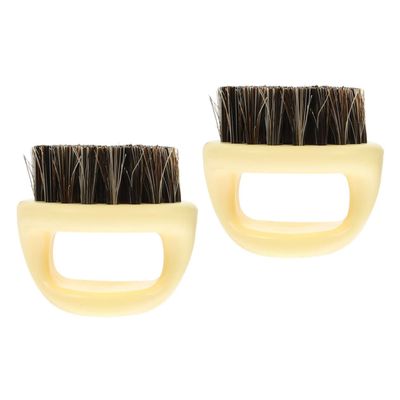 Angoily 2pcs Beard Styling Comb for Men Broken Hair Cleaning Brush Handheld Grooming Tool for Beard Shaping and Mens Grooming