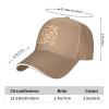 YYHWHJDE Cookies Food Chocolate Chip Biscuits Pattern Unisex Baseball Cap Natural : Breathable, Light view 4