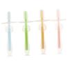 Housoutil 4pcs Silicone Baby Toothbrush Set with Suction Base, Soft Bristle Oral Cleaner for 12 Months up Toddlers, Multi-Color Infant Care Teeth Brush view 1