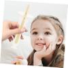 Housoutil 4pcs Silicone Baby Toothbrush Set with Suction Base, Soft Bristle Oral Cleaner for 12 Months up Toddlers, Multi-Color Infant Care Teeth Brush view 2