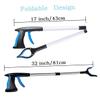 Mobestech Heavy Duty Folding Trash Picker Widened Clamp Reaching Assist Tool for Wheelchair Elderly Disabled Multi-Purpose Litter Collector view 3