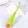 DOITOOL 6pcs Boys and Girls Carrot Toothbrush Manual Soft Bristles for Boy Girl Carrot Shaped Toothbrush for Toddlers and and for Home Use view 3