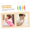 GLEAVI 8pcs Cartoon Boy Girl Toothbrush Boys and Girls Teeth Cleaner Soft Bristles Oral Care Supplies for Daily Use view 4
