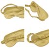 1 Pack Sleep Mask, Silk Eye Mask with Elastic Strap, Blindfold, Soft Silk Sleeping Mask for Girls, Women, Men (Gold) view 2