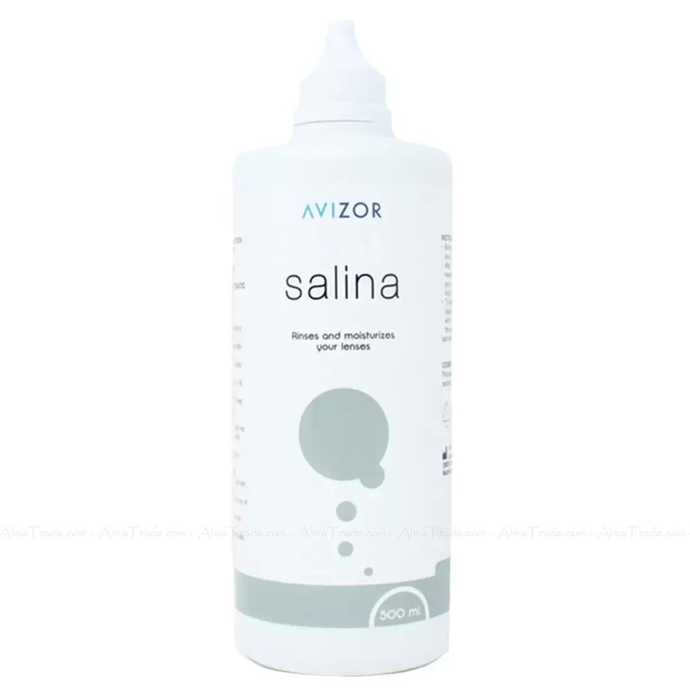 Avizor Salina Contact Lens Solution - 500ml Saline Contact Lens Storing Cleaning