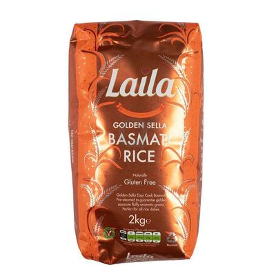 MASLaila Golden Sella Basmati 2kg Box of 6-Fd