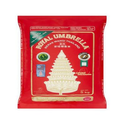 MASRoyal Umbrella Thai Jasmine Rice 5Kg Box of 1-Fd