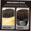 NOLITOY Beard Brush Broken Hair Cleaning Brush 2Pcs 6X5Cm Gentleman'S Style Reduce Beard Itch Strong Water-Absorbing Quality Men Wet Shaving Use with Shaving Soap and Cup view 4
