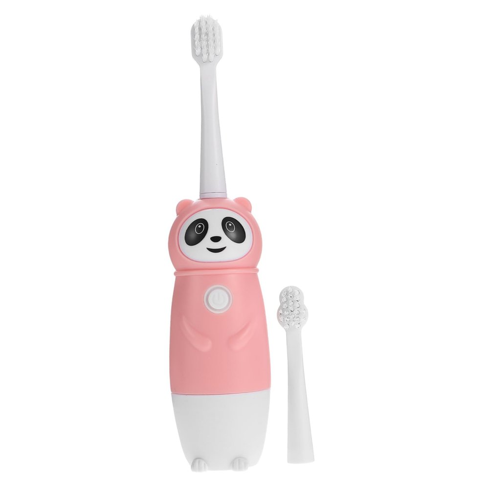Gatuida Kids Electric Toothbrush Soft Supple Bristles Automatic Tooth Cleaner Pink Travel Size Suitable for Ages 3-12