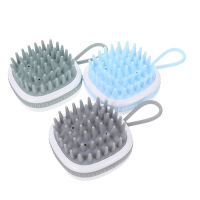 Gatuida 3pcs Portable Silicone Scalp Massagers Dandruff Remover and Hair Cleaning Brush Mixed Colors for Use and Boy Girl's Hair Care