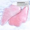 Gua Sha Board Pink Crystal Jade Guasha Board Facial Scraping Board Tool SPA Massage Tool Scrapper Neck Massagers for Face, Eye and Body Massage Gua Sha Tools view 3