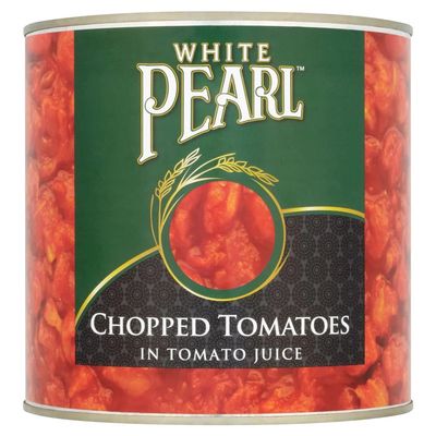 White Pearl Chopped Tomatoes in Tomato Juice 2.5kg-Food
