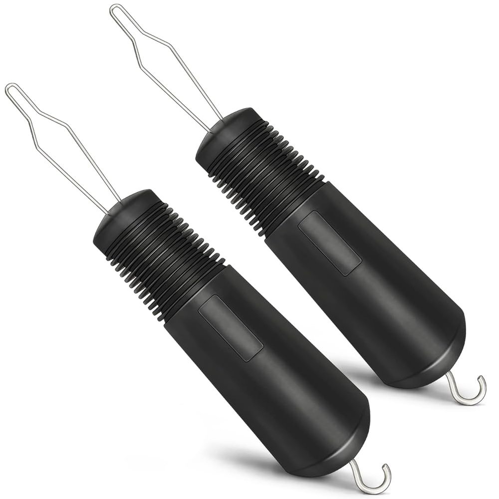 2Pcs Button Helper Tool Dress Zipper Pull Helper with Non- Grips to Help with Shirts, Coats, Button Hook Aids for The Elderly and Arthritic
