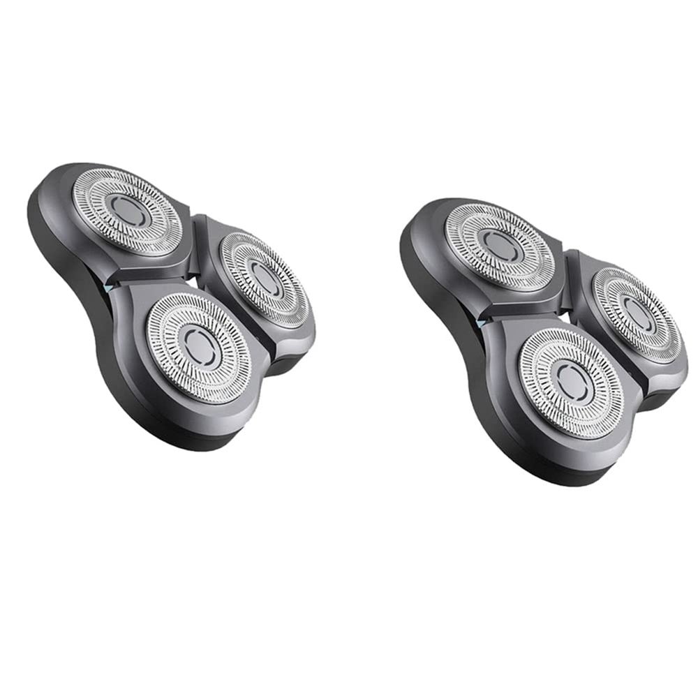 Wlauqueta 2-Piece Blade for Electric Shaver S500C S500 S300 Waterproof Double Layer Steel Blade