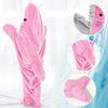Blanket With Sleeves, Shark Sleeve Blanket, Shark Blanket Hoodie, Portable Shark Sleeping Bag, Fluffy Cartoon Shark Cuddly Blanket, Shark Blanket Hoodie, Portable Blanket, Wearable Blanket As A TV(B,M view 3