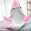 Blanket With Sleeves, Shark Sleeve Blanket, Shark Blanket Hoodie, Portable Shark Sleeping Bag, Fluffy Cartoon Shark Cuddly Blanket, Shark Blanket Hoodie, Portable Blanket, Wearable Blanket As A TV(B,M view 4